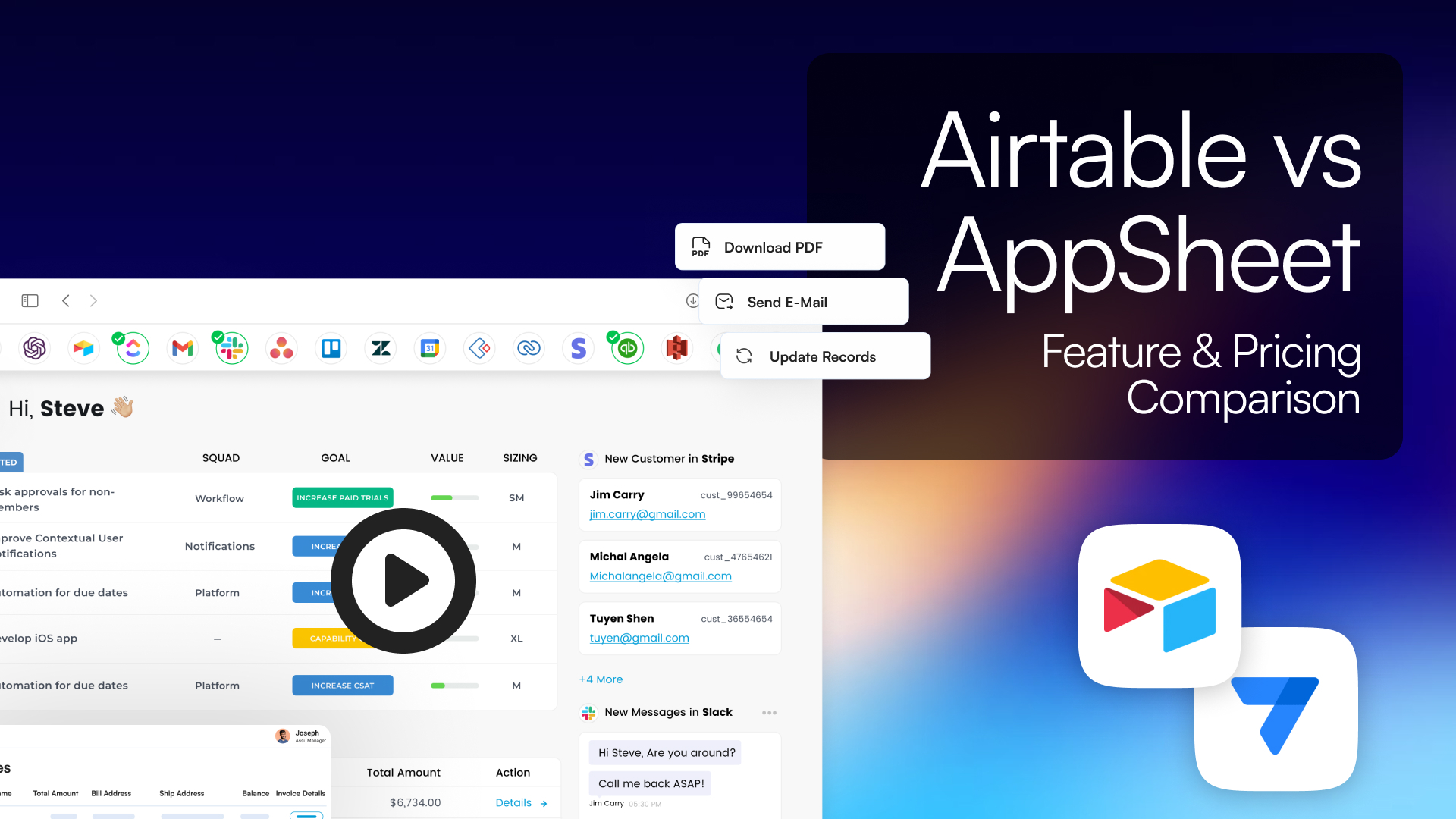 Airtable vs AppSheet – Features and Pricing Comparison
